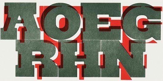 Nick Sherman > Design > Intercut typeface #woodtype #letterpress