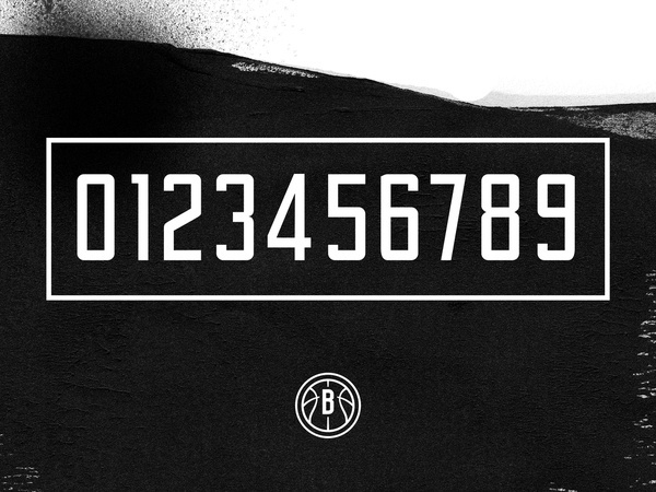 BROOKLYN NETS REDO — DERRICK C. LEE #white #nets #brooklyn #& #gothic #black #identity #numbers #type #nba #basketball