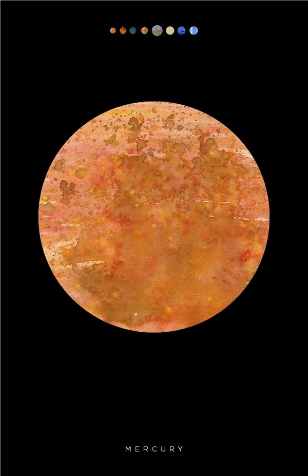 tumblr_m7109o98eZ1r95agto1_1280.jpg (792×1224) #mercury #texture #space #paint #poster #outer #circle #planet