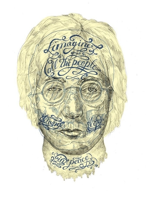 jonh lennon / Self destruction by heymikel #illustration