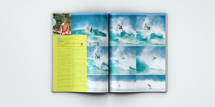 Surfing Magazine Editorial 2012 - Joy Stain #surf #surfing #print #spread #layout #editorial #magazine #typography