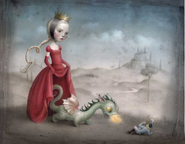 Nicoletta ceccoli illustration - Baby dragon #cute #illustration #fantasy #dragon