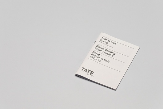 Tate - Simon Starling Exhibition and Communications Materials | Two #tate #ives #design #graphic #two #st #minimal