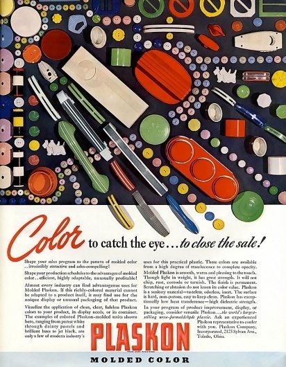 All sizes | ... molded color! | Flickr - Photo Sharing! #lettering #script #color #advertising #vintage #type #magazine