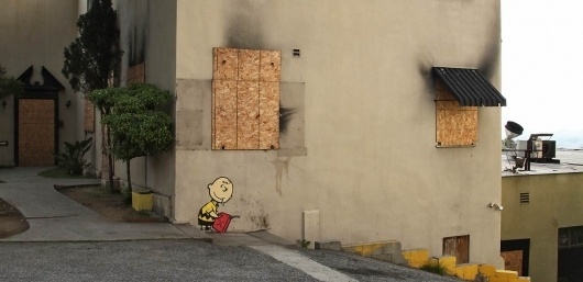 charlie-burn.jpg 1307×635 pixels #charlie #banksy #paint #brown #art #street #spray #humor