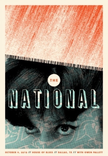 The National : Garrett Karol #gigposter #screenprint #poster