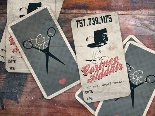 Hair stylist business card by ~Dustinaddair #brand #design #graphic