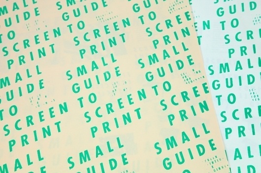 Laia Sacares. Small Guide to Screen Print #poster