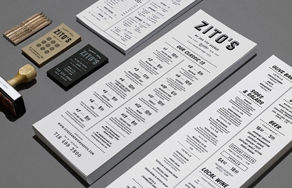 Art of the Menu: Zito's #menu #identity #branding