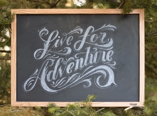 The Phraseology Project #lettering #adventure #woods #design #chalk #phraseology #cabin #typography