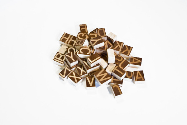 The Design Blog #wood #letters