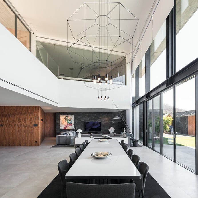 V-Shaped Concrete House in Braga