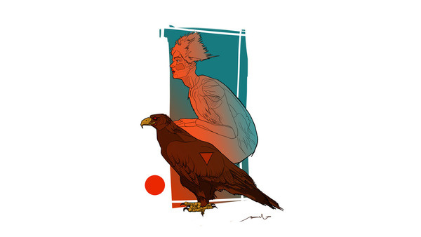 Illustrations by Okan Akgöl | LLGD.net #illustration #orange #drawing #bird