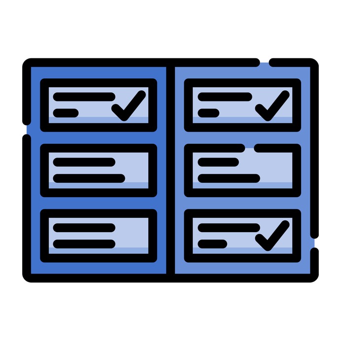 See more icon inspiration related to list, tick, checking, tasks, checked, interface and check on Flaticon.