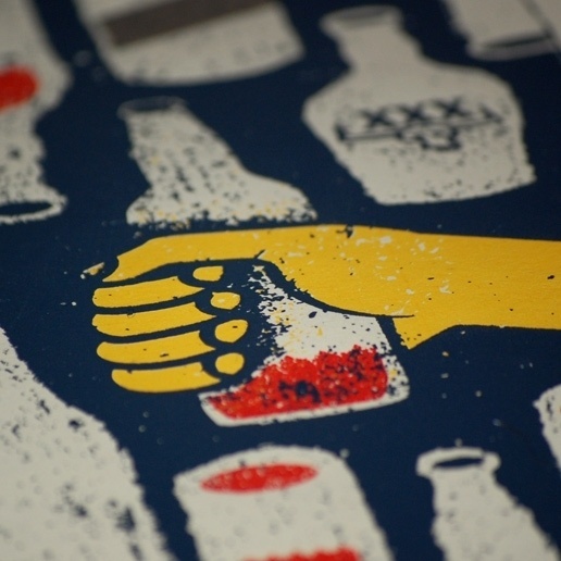 doe-eyed | illustration #beer #screenprint #hand