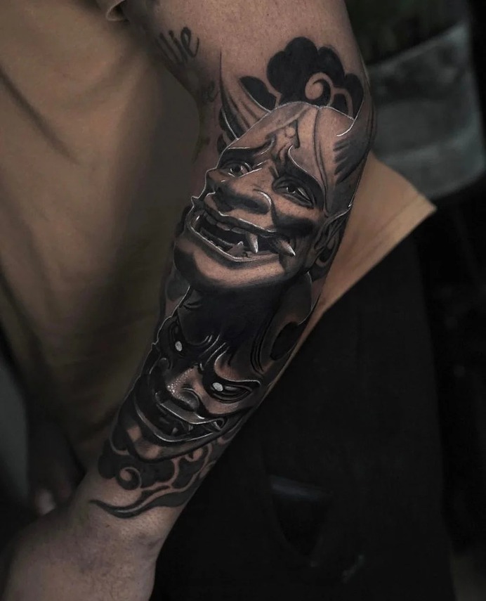 20 of the most hauntingly beautiful hannya mask tattoos! - Body Artifact