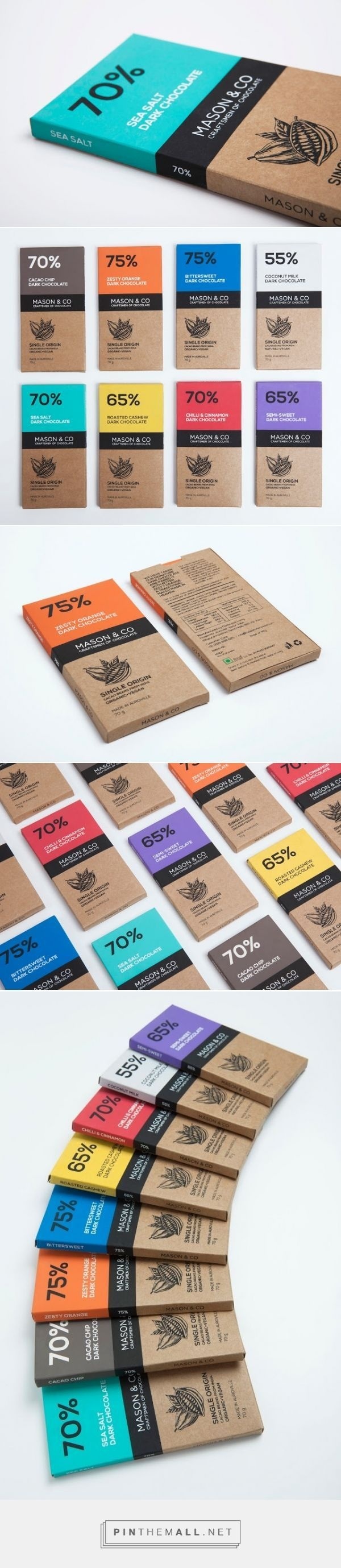 Mason & Co Chocolate Bars #illustration #type #colour #packaging