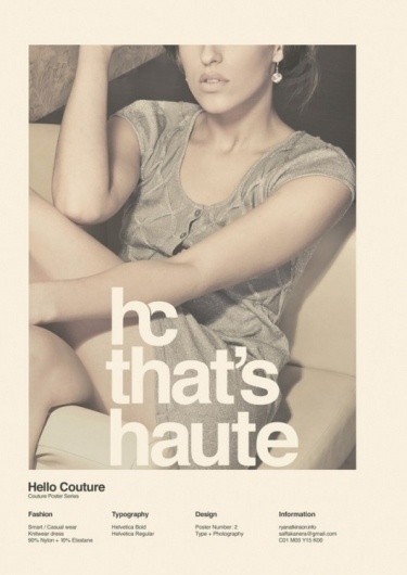WANKEN - O Blog do Shelby Branco #couture #hello #moda #poster