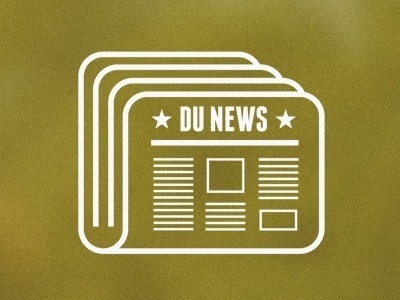 Dribbble - DU News by John Dozier #line #news #vector #icon #paper