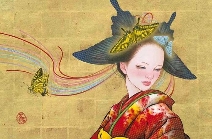 Maiko Musings: Stunning Manga Paintings by Tamura Yoshiyasu