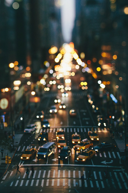 New York #streets #ny #cityscape #traffic #citylights #city #bokeh #taxi #york #new