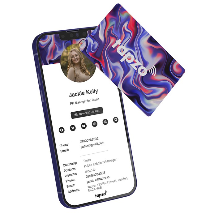 Smart Sustainable Business Cards, share all your contact details, links and more by tapping onto a smartphone. 