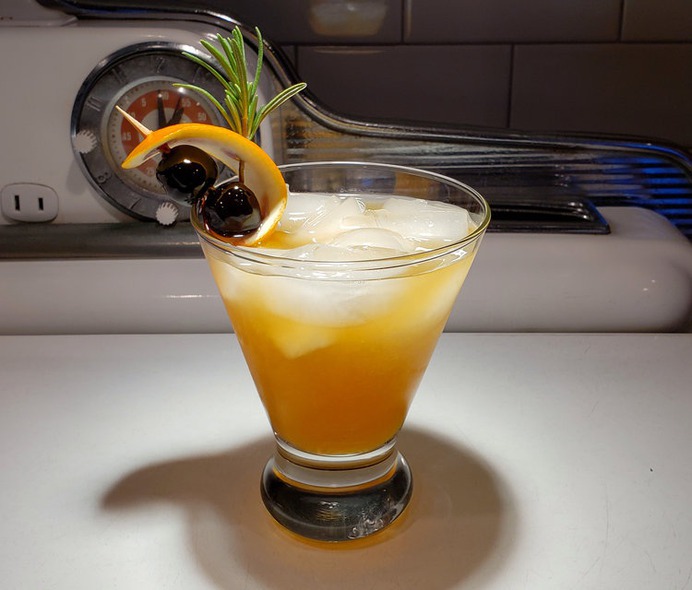 The Eagle's Rosemary Sour, photo by Michael Bonin winter whiskey sours
