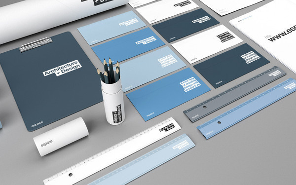 Espace on the Behance Network #design #identity #stationary #typography