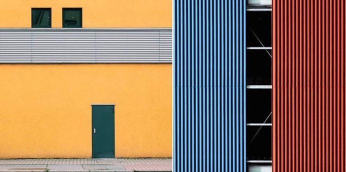 Geometric Abstraction and Minimalistic Compositions in Urban Structures by Julian Schulze