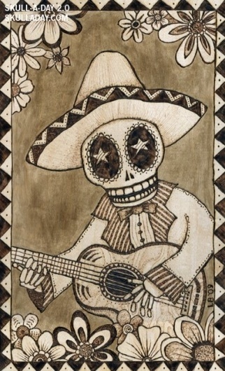 submission356a.jpg (image) #skull #mariachi
