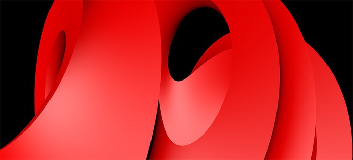 Red Scapes 5, by Jim Keaton ©Structured Art 2021, Gardner Keaton Inc.