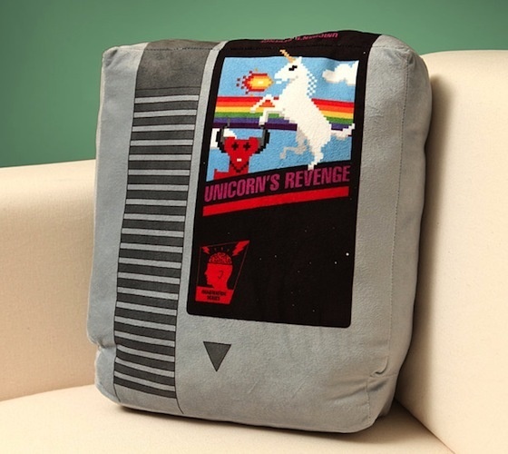 Retro Video Game Cartridge Pillow Set #gadget