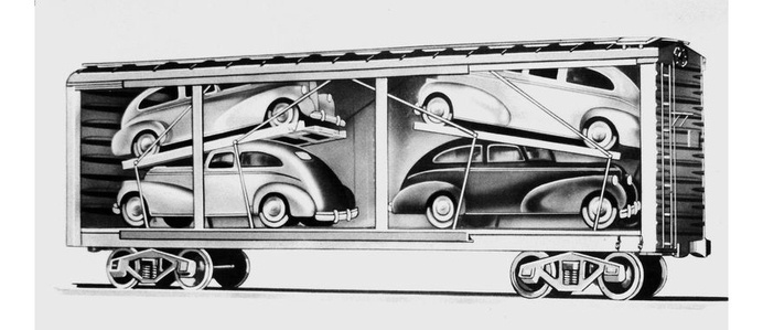 0cartrainloading-002.jpg #train #illustration #cars #transportation