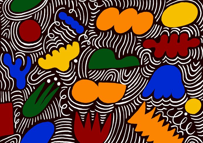 After breaking a part of my face this weekend - I’ve had some time to work on some mural mock ups for @familystoreuk @marcello_velho #illustration #art #mural #design #patterns #gooddayclub #stayingproductive