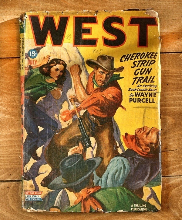 Vintage WEST cowboy comic book #western #market #book #comic #illustration #vintage #flea