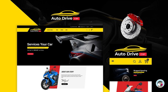 #Auto #Drive & #Car #Parts - #Prestashop #Responsive #Theme | #TemplateTrip #eCommerce #Website #Design #Template