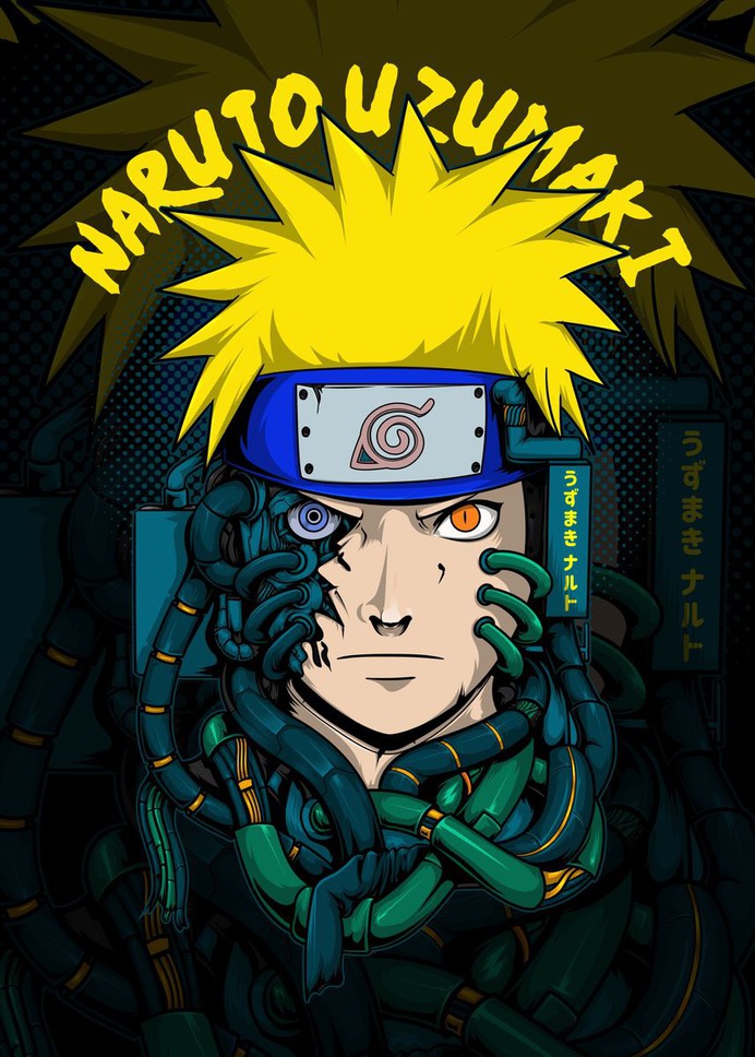 "Naruto" Poster Print on metal by Sam Kal