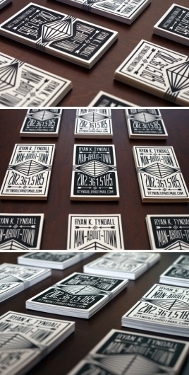 Black & White Letterpress | Business Cards Observer #print #cards #business #typography