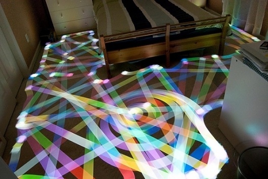 Light Painting with Roomba Vacuum Cleaners | Colossal #roomba #light #drawing #painting