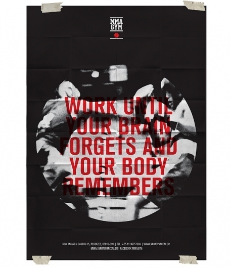 MMA GYM SÃO PAULO on the Behance Network #red #smma #empk #cartaz #gym #boxe #afiche #poster