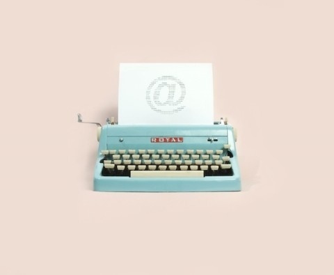 swissmiss | Andrew B. Myers #blue #royal #typewriter #colour #andrew b #myers
