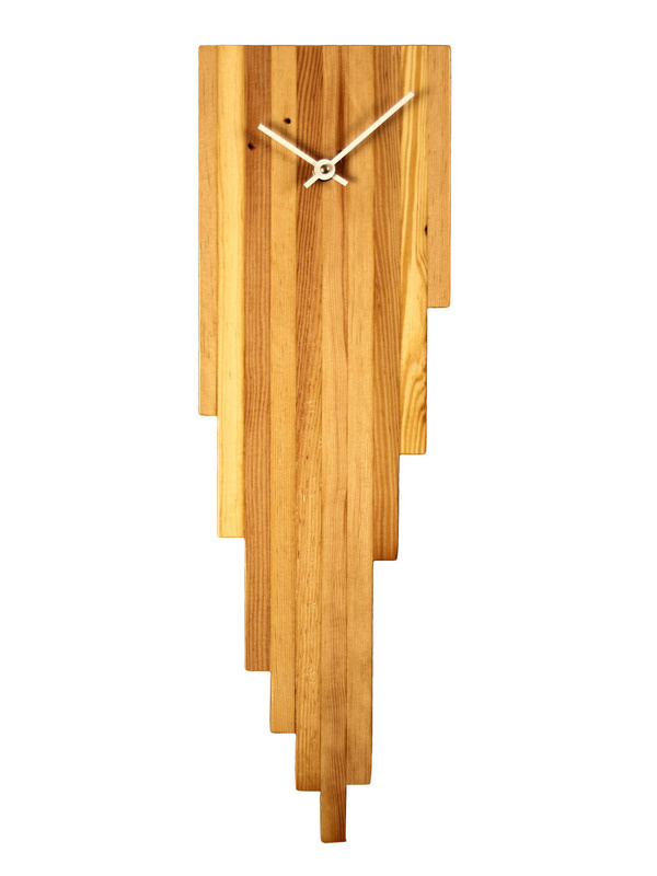 Persistence of Pine Wall Clock Gilt Home #wood #clock