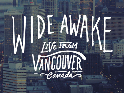 Wide Awake Cover Art #cover #logo #illustration #art