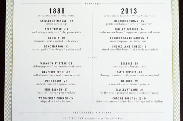 Mattei's Tavern #menu