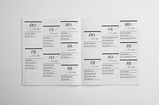 JIM JARMUSCH / CINEMA PROGRAM on the Behance Network #week #cinema #program #typography