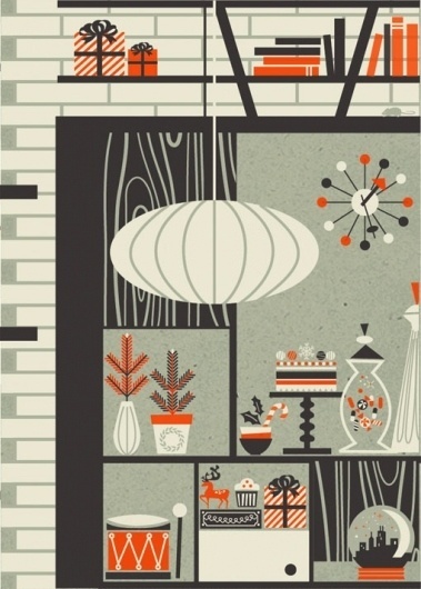 design work life » cataloging inspiration daily #christmas #print #illustration