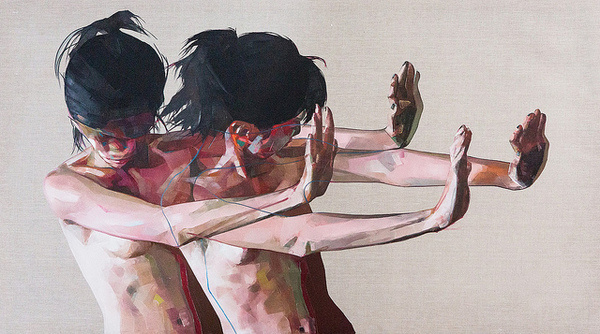 Simon Birch's Hypnotic Paintings Capture Motion | Hi Fructose Magazine #motion #paint #girls