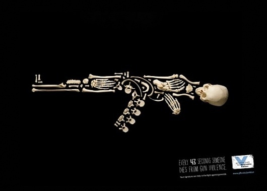 Every 43 Seconds | Fubiz™ #skull #creativity #war