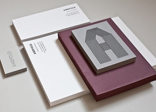 Andfold Minimal Stationery Set #system #identity #typography