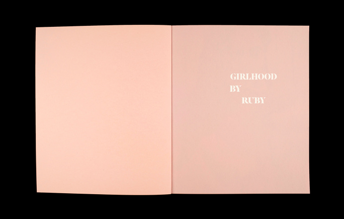 Ruby - Luke Dodridge #publication #fashion #lookbook #book #black #pink #design #branding #identity